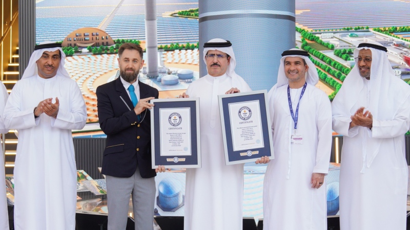 Photo: DEWA’s Mohammed bin Rashid Al Maktoum Solar Park achieves two new records